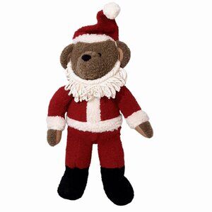 Vintage Hallmark Kris Bear Christmas Santa Claus Sherpa Plush Stuffed Toy 14"